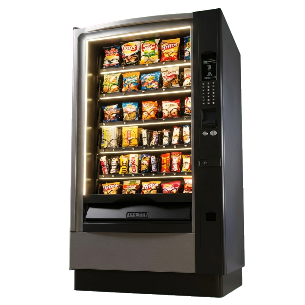 Crane Model 158 Millenium Door vending machine transparent background image in Reno Sparks Nevada Silver Star Vending catalog